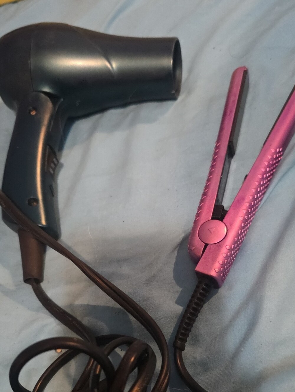 Purple Absoluteheat Mini Hair Straightener & Chi Foldable Hair Dryer